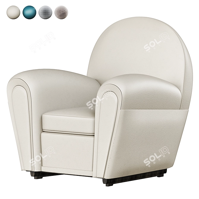 Vanity Fair Luxury Armchair 3D model image 1