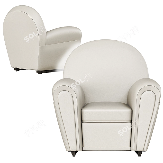 Vanity Fair Luxury Armchair 3D model image 2