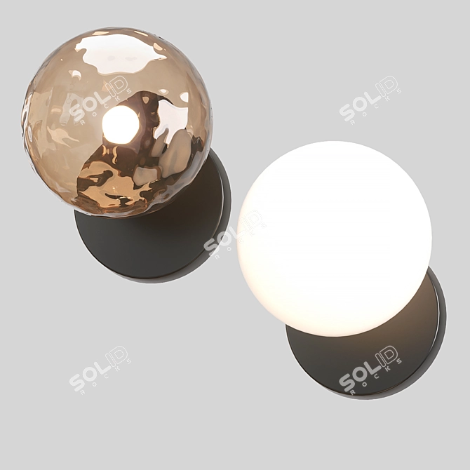 Metal Wall Lamp, 90-260V 3D model image 1