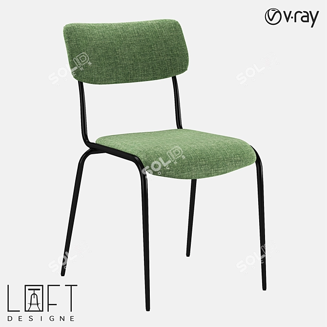 LoftDesigne 2222 Model Chair: Sleek and Stylish Seating 3D model image 1