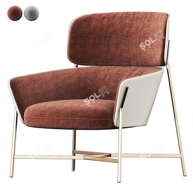 CARISTO: The Ultimate SPO1 Armchair 3D model image 1