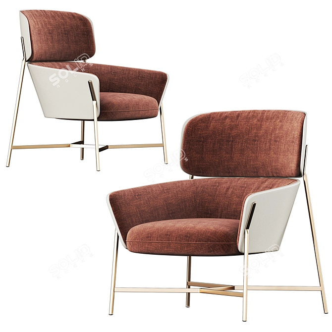 CARISTO: The Ultimate SPO1 Armchair 3D model image 2