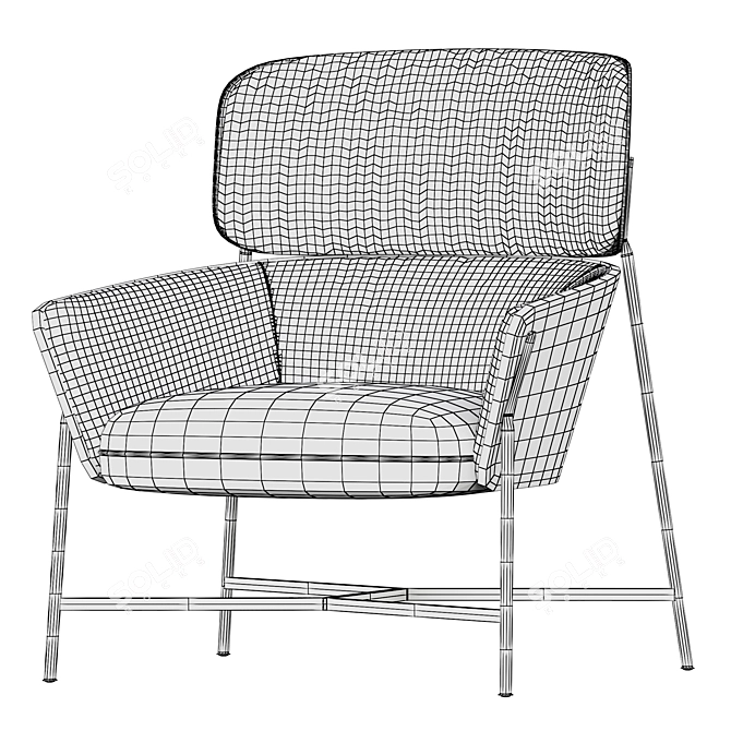 CARISTO: The Ultimate SPO1 Armchair 3D model image 5