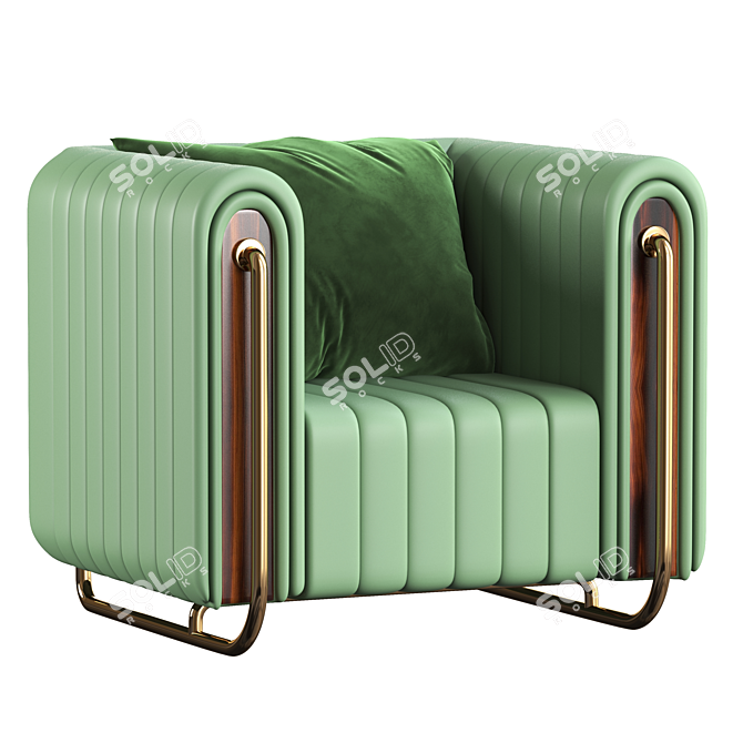 RIVERS Modern Armchair 3D model image 6