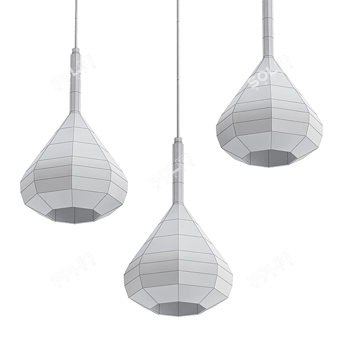 Sleek and Stylish Ellis Lamp 3D model image 2