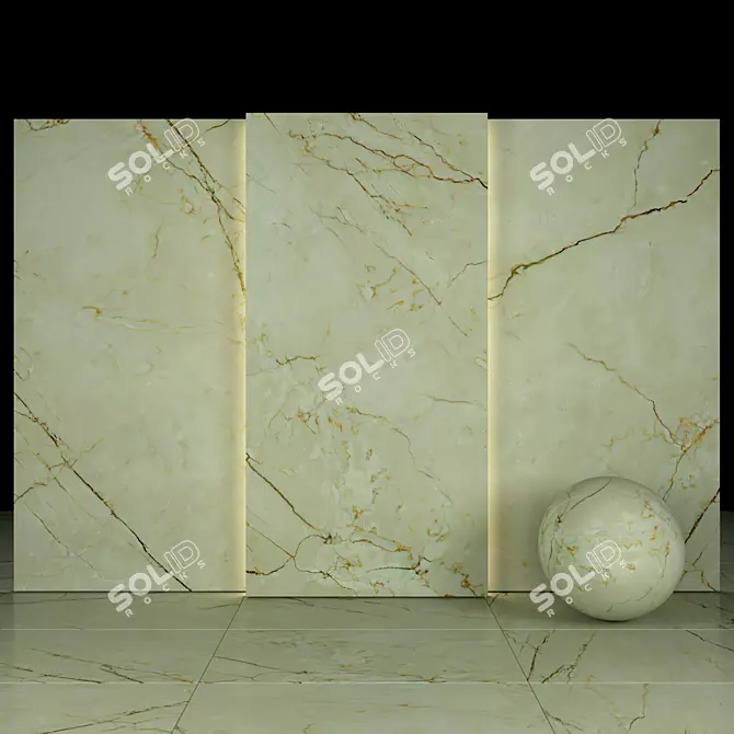 Renoir Marble Collection: Luxurious & Versatile 3D model image 1