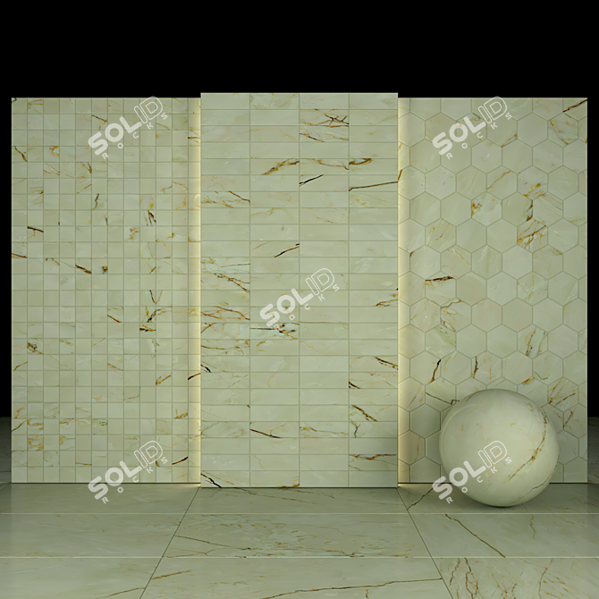 Renoir Marble Collection: Luxurious & Versatile 3D model image 3