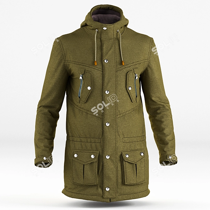 PBR Winter Jacket - V-Ray & Corona Compatible 3D model image 1