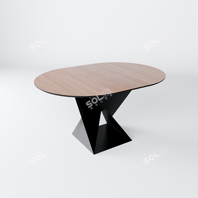 Stella Dining Table: Modernist Elegance 3D model image 3