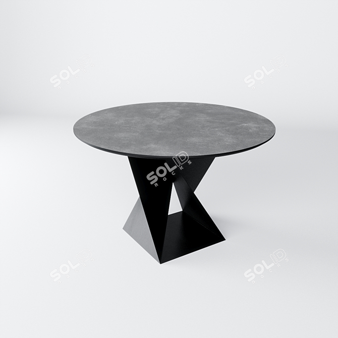 Stella Dining Table: Modernist Elegance 3D model image 5