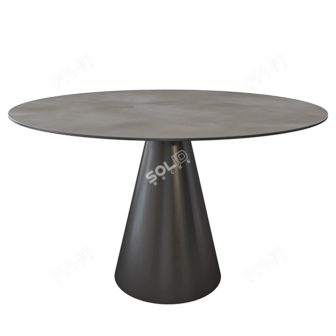  Scandinavian Style Round Dining Table 3D model image 1