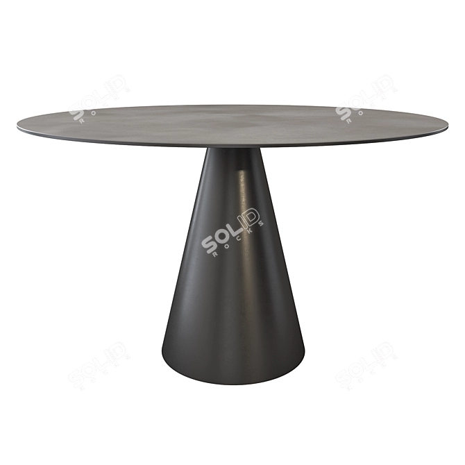  Scandinavian Style Round Dining Table 3D model image 3