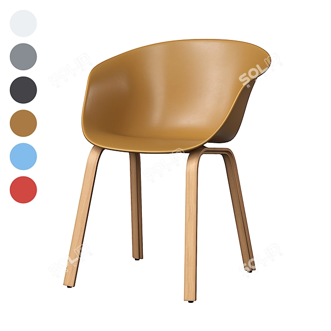 Modern Designer Chair: HALE SOT 3D model image 1
