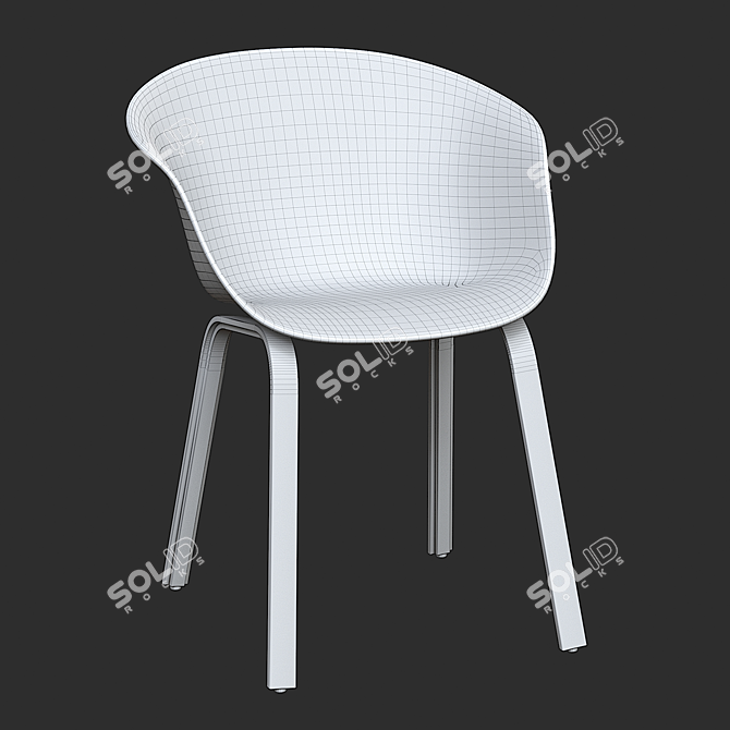 Modern Designer Chair: HALE SOT 3D model image 5