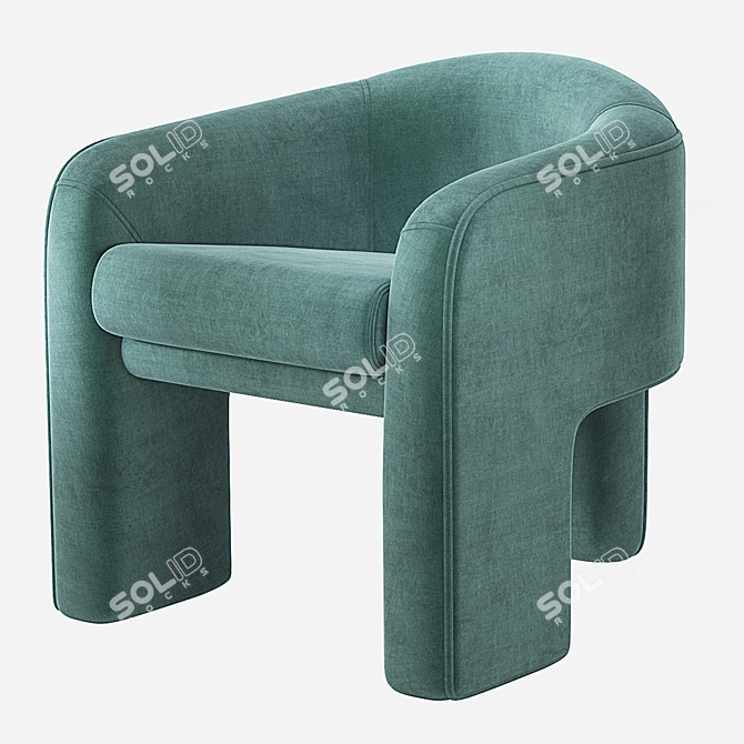 Sculptural Weiman Chair by Vladimir Kagan 3D model image 1