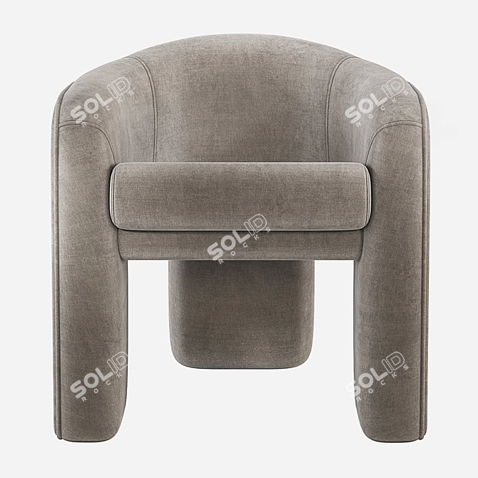 Sculptural Weiman Chair by Vladimir Kagan 3D model image 4
