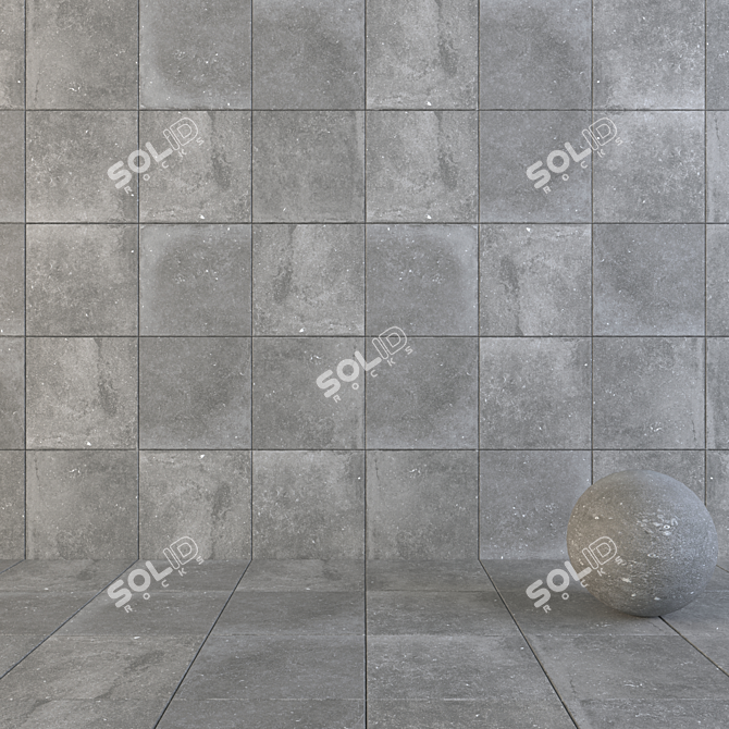 Flaviker Nordik Stone Gray: Versatile Floor Design 3D model image 1