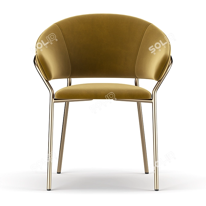 Sleek and Stylish Jazz Chair 3D model image 3