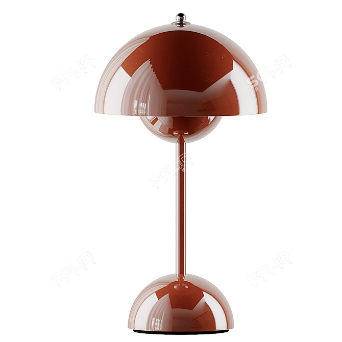 Modern Flowerpot VP9 Table Lamp by Verner Panton 3D model image 3