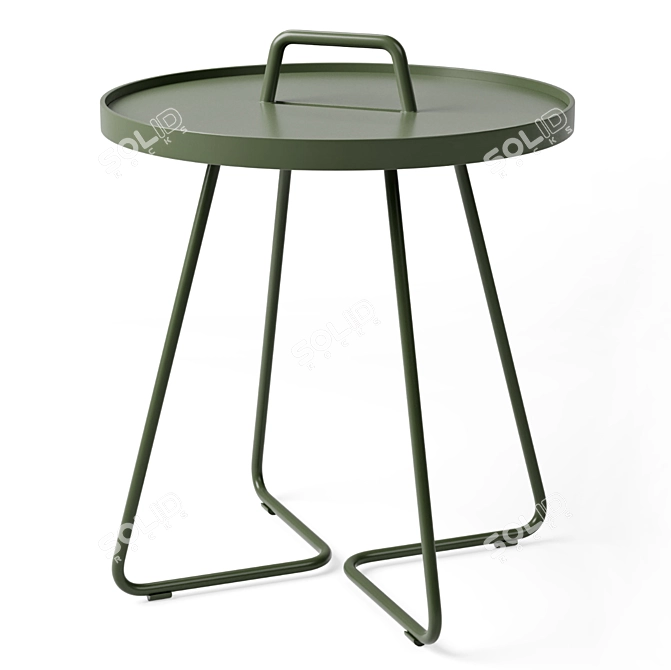 Portable Tray-Top Side Table 3D model image 1