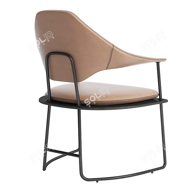 Relaxation Haven: Modern Leisure Chair 3D model image 3