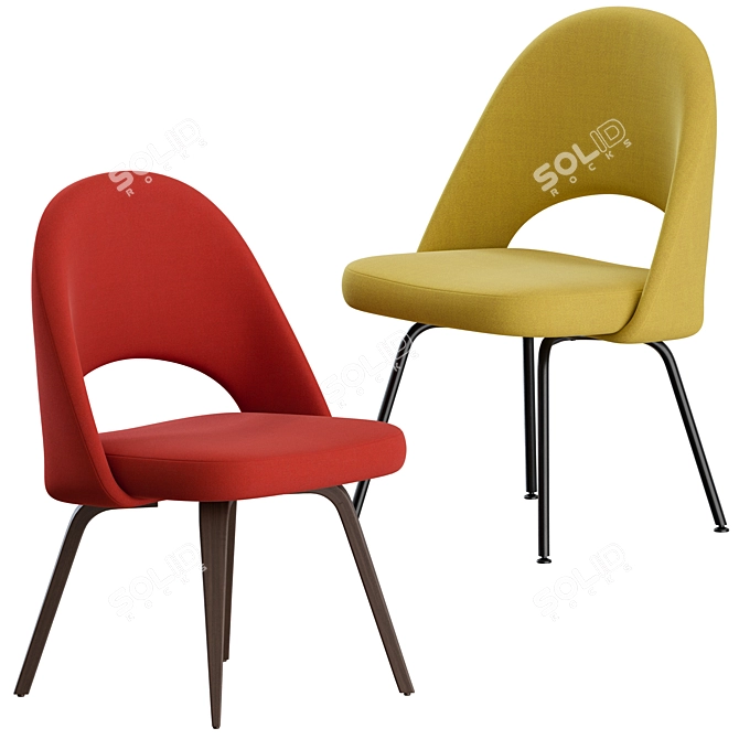 Elegant Saarinen Chair: Classic Design 3D model image 1