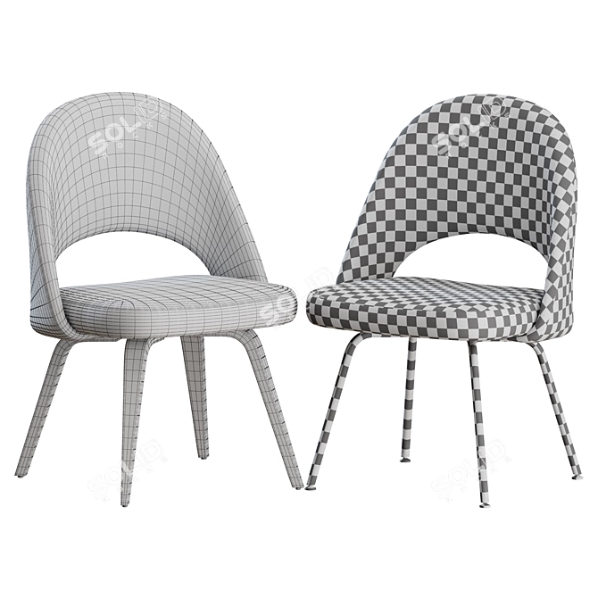 Elegant Saarinen Chair: Classic Design 3D model image 10