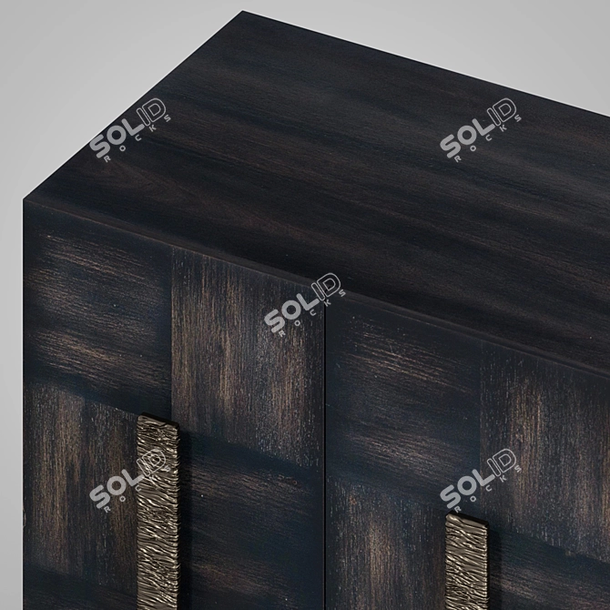 Elegant Neville Credenza: Timeless Melange 3D model image 2