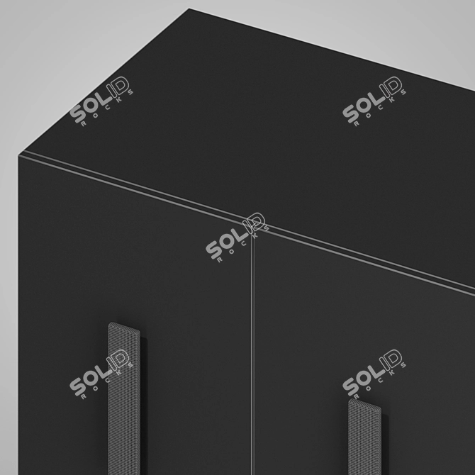 Elegant Neville Credenza: Timeless Melange 3D model image 3