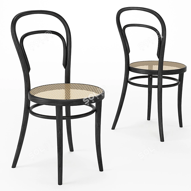 Modern Contemporary Dining Set 3D model image 3