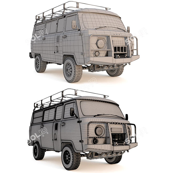 Ultimate UAZ SGR Expedition 3D model image 4