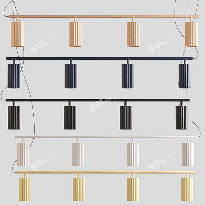 Modern Scandinavian Pendant Lights 3D model image 3