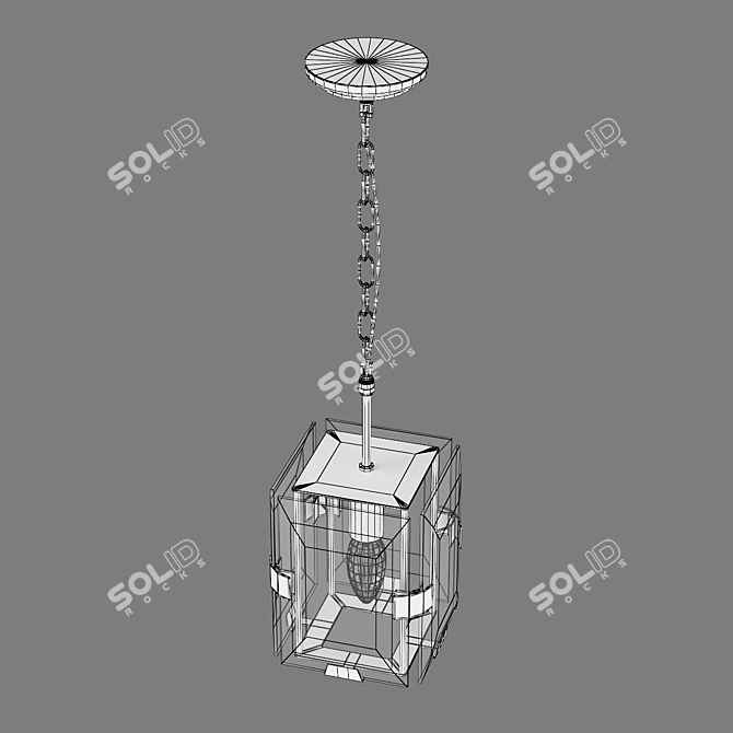 Modern Novara Lightstar Pendant 3D model image 4