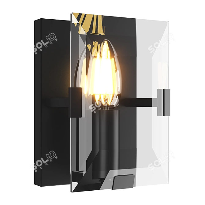 Modern Novara Lightstar Wall Sconce 3D model image 1