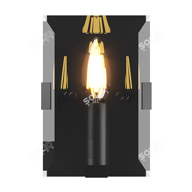 Modern Novara Lightstar Wall Sconce 3D model image 3