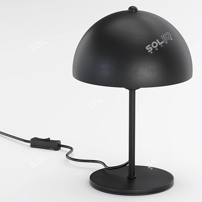 Industrial Metal Table Lamp 3D model image 3