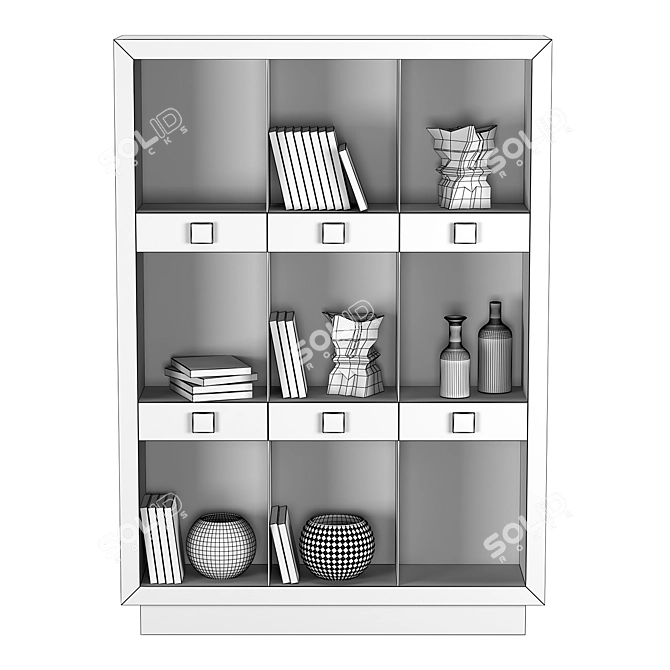 Elegant Emily by Longhi: Modern Italian Display Cabinet 3D model image 5