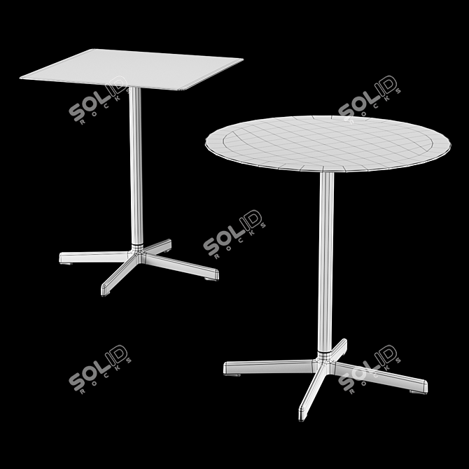 Hay Neu Table & High Table: Modern Elegance for Every Space 3D model image 5