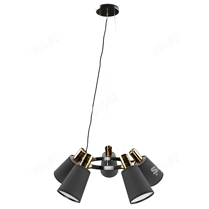 Elegant Marcus Chandelier - 3638/5 3D model image 2