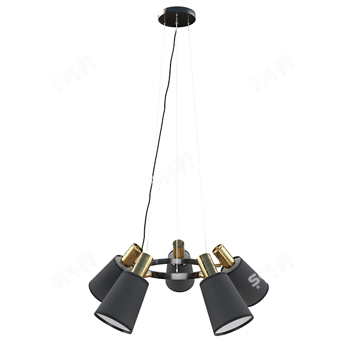 Elegant Marcus Chandelier - 3638/5 3D model image 6