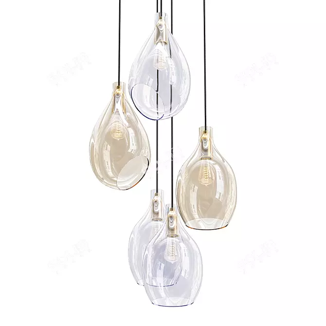Elegant Lovisa Design Lamps 3D model image 1