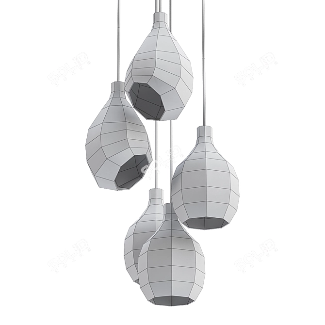 Elegant Lovisa Design Lamps 3D model image 2