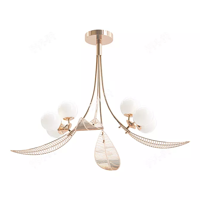 Modernistic LAUB Design Lamps 3D model image 1