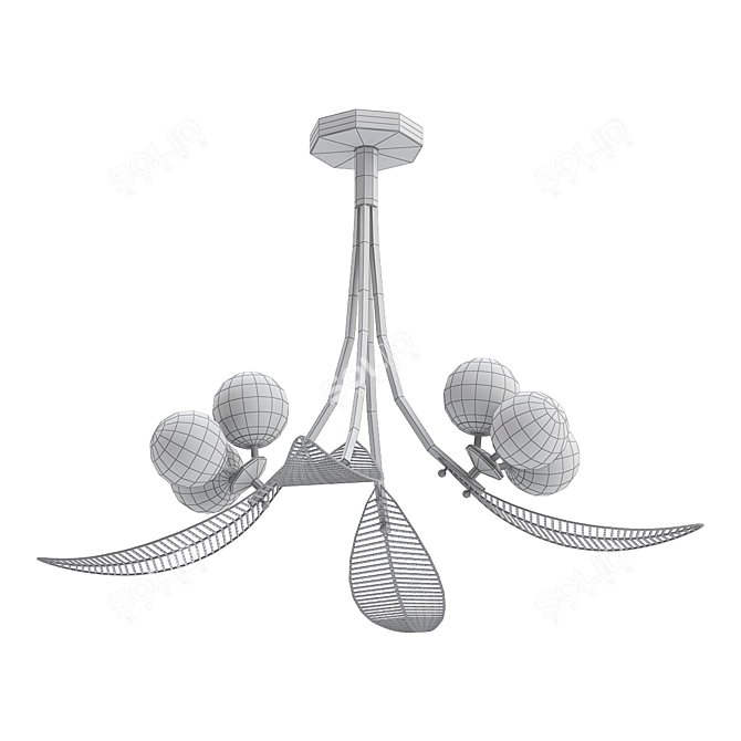 Modernistic LAUB Design Lamps 3D model image 2