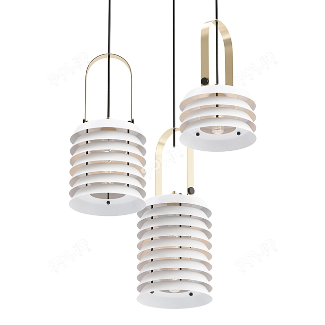 Elegant ROINE Design Lamps 3D model image 1