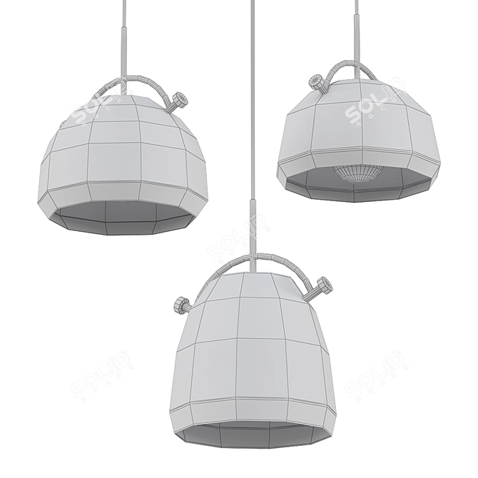 Scandinavian-style Ceiling Pendant 3D model image 2