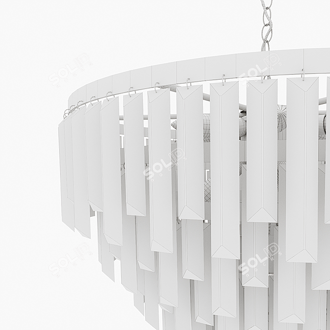 Crystal 12-Light Chandelier, 60cm Diameter 3D model image 4