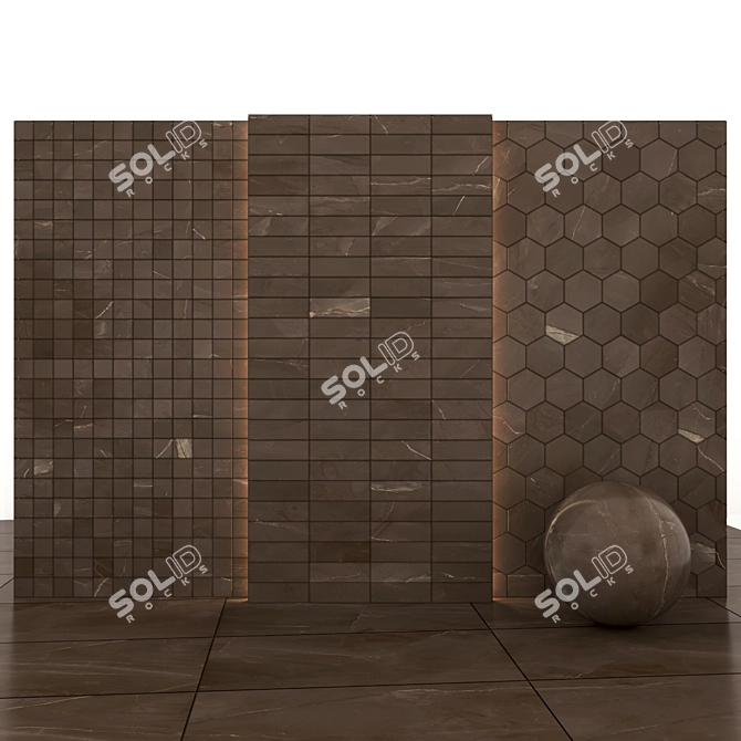 Punica Brown Marble: Elegant Texture for Versatile Designs 3D model image 3