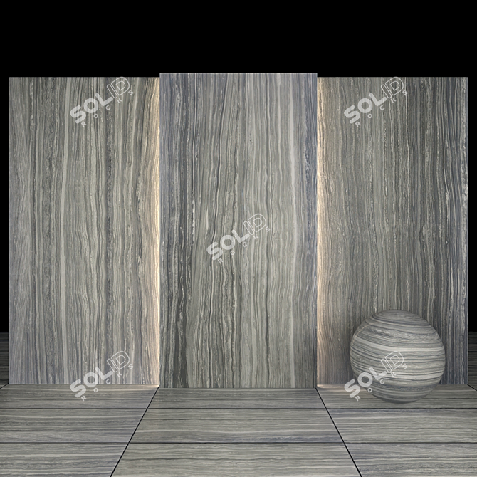 Elegant Eramosa Dark Marble 3D model image 2