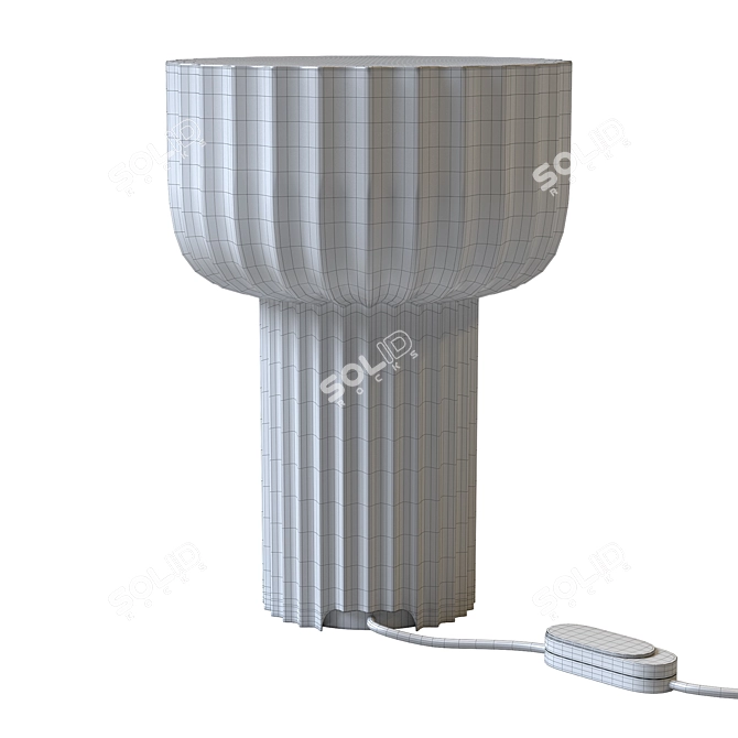 Modern Word Table Light: Sleek Design for Illuminating Spaces 3D model image 2